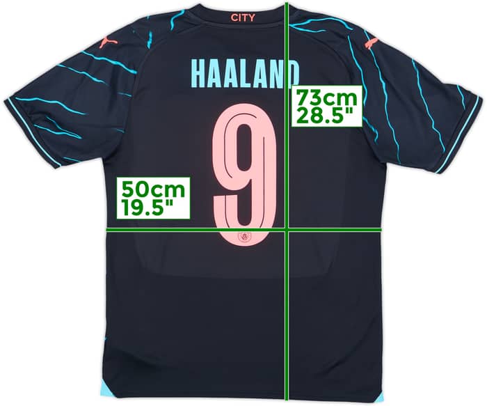 2023-24 Manchester City Third Shirt Haaland #9 - 10/10 - (M)