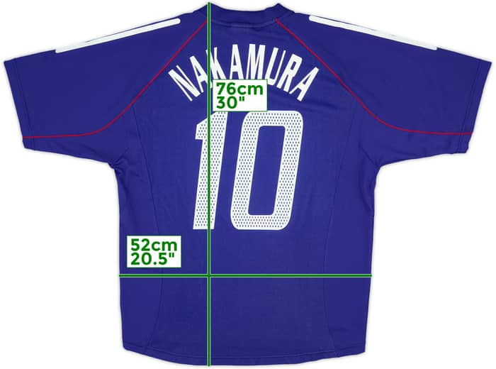 2002-04 Japan Home Shirt Nakamura #10 - 9/10 - (L)