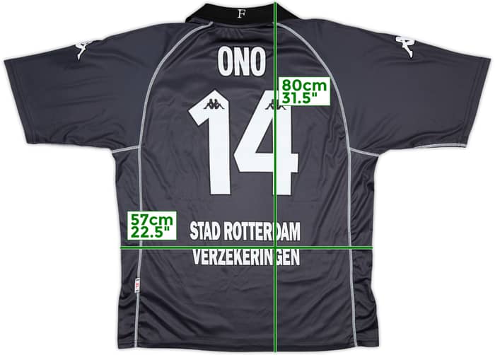 2001-02 Feyenoord Third Shirt Ono #14 - 9/10 - (XL)