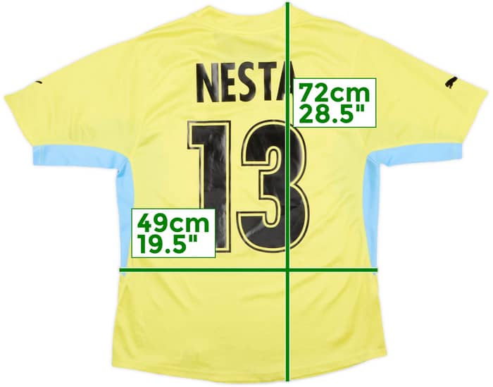 2001-02 Lazio Away Shirt Nesta #13 - 8/10 - (M)