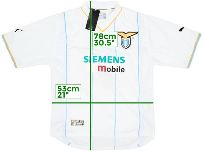 2001-02 Lazio European Home Shirt #7 (Claudio) (M)