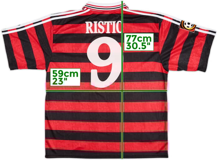 1997-99 Stuttgart Match Issue Away Shirt Ristic #9
