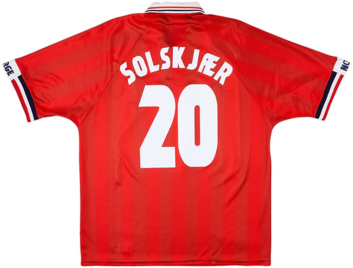 1998-00 Norway Home Shirt Solskjaer #20 - 9/10 - (XL)