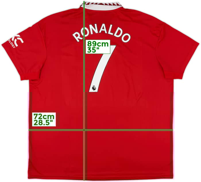2022-23 Manchester United Home Shirt Ronaldo #7 - 7/10 - (3XL)