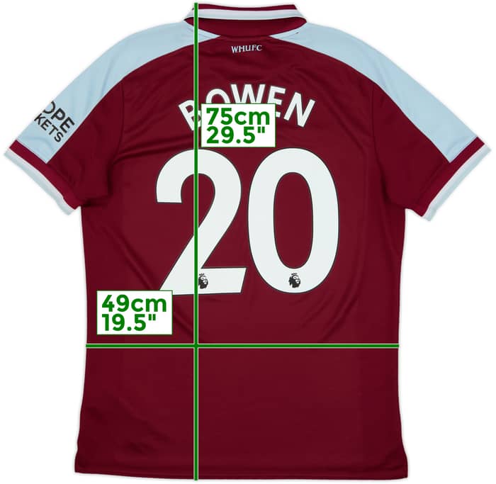 2021-22 West Ham Home Shirt Bowen #20 - 8/10 - (L)