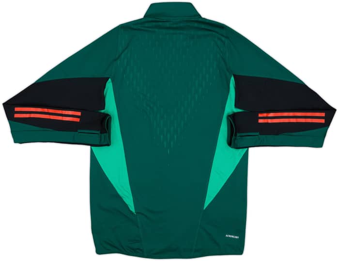 2023-24 Manchester United adidas 1/4 Zip Sweat Top - 9/10 - (S)