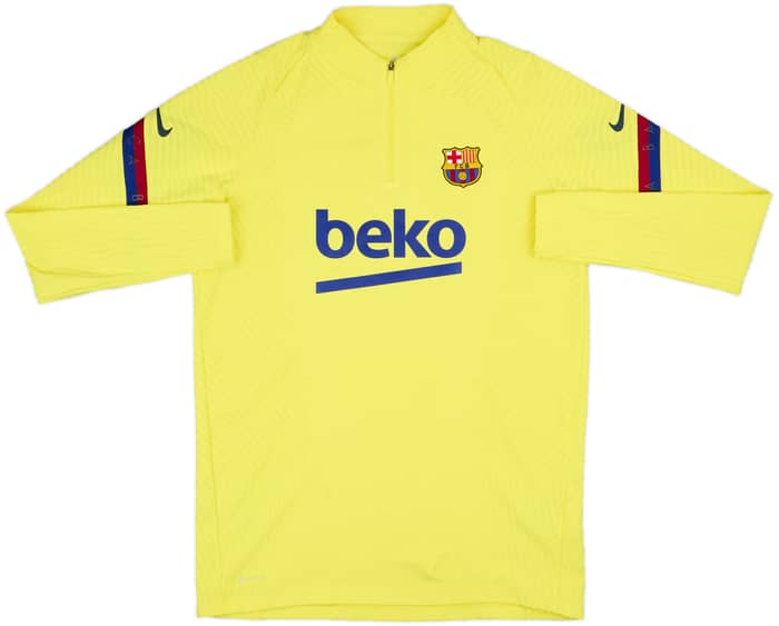 2020-21 Barcelona Nike Vaporknit 1/4 Zip Drill Top - 9/10 - (L)