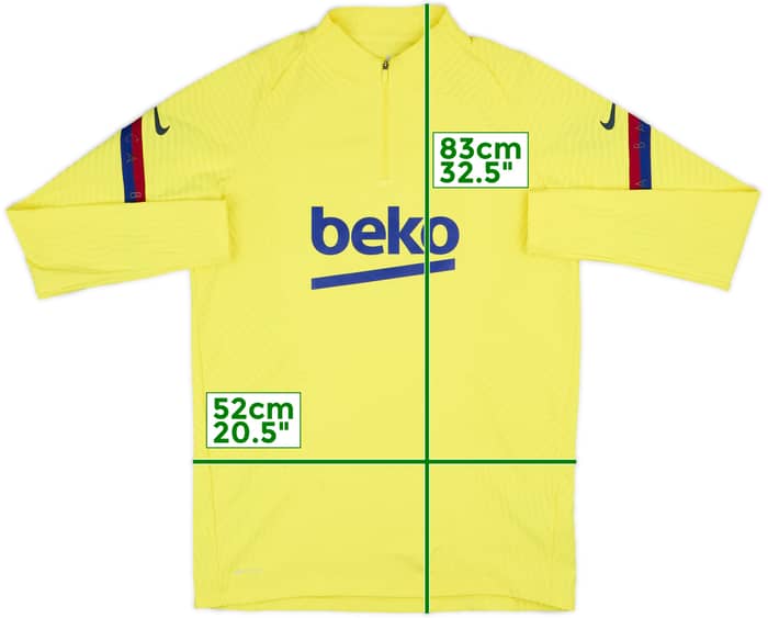 2020-21 Barcelona Nike Vaporknit 1/4 Zip Drill Top - 9/10 - (L)