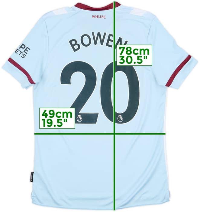2021-22 West Ham Away Shirt Bowen #20 - 6/10 - (L)