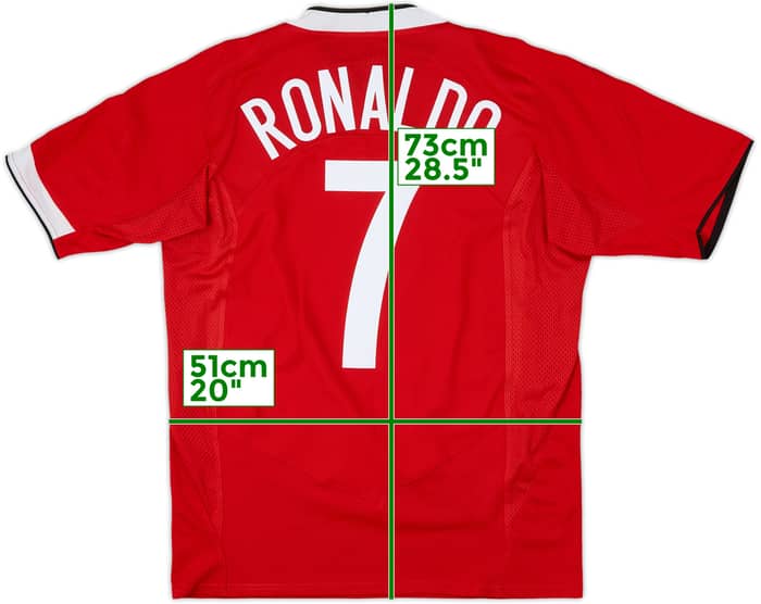 2004-06 Manchester United Home Shirt Ronaldo #7 - 7/10 - (M)
