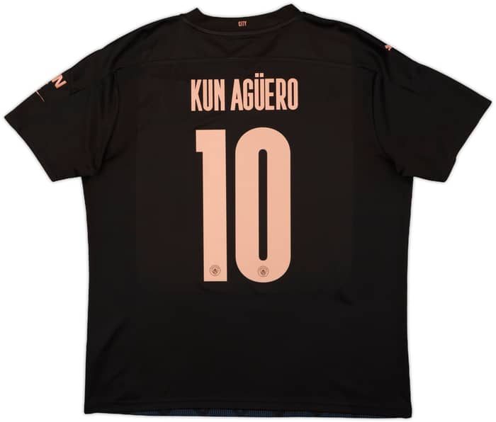 2020-21 Manchester City Away Shirt Kun Aguero #10 - 8/10 - (XL)