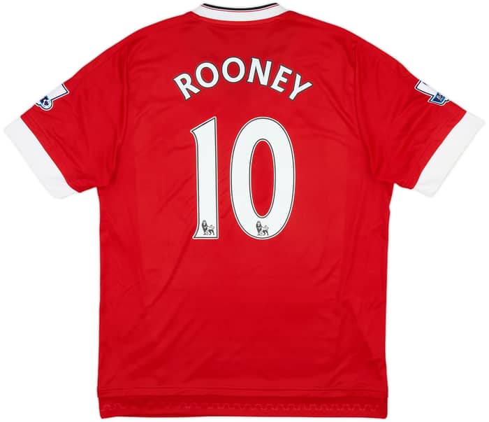 2015-16 Manchester United Home Shirt Rooney #10 - 8/10 - (L)