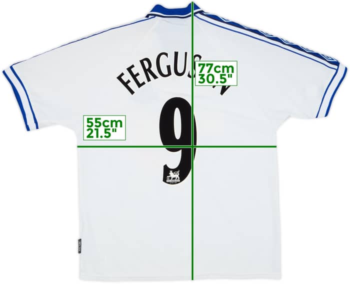 1998-99 Everton Away Shirt Ferguson #9 - 9/10 - (L)