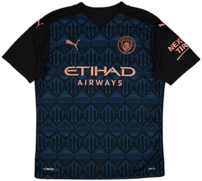 2020-21 Manchester City Away Shirt Kun Aguero #10 - 9/10 - (M)