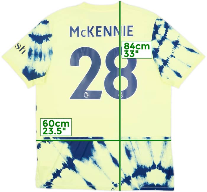 2022-23 Leeds United Away Shirt McKennie #28 - 8/10 - (XL)