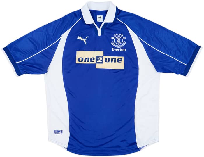 2000-02 Everton Home Shirt Moore #19 - 7/10 - (XL)