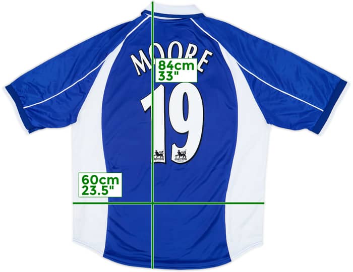 2000-02 Everton Home Shirt Moore #19 - 7/10 - (XL)