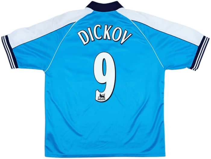 1999-01 Manchester City Home Shirt Dickov #9 - 8/10 - (L)