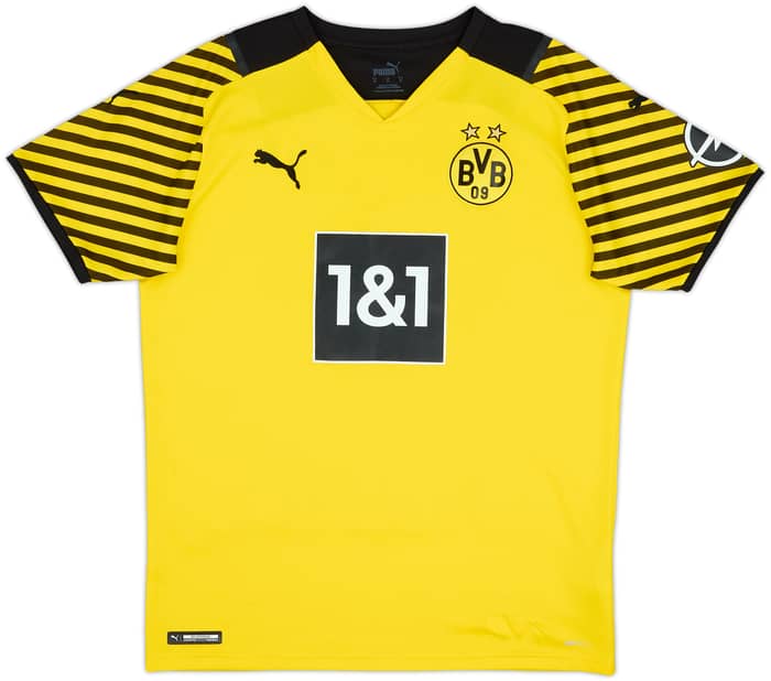 2021-22 Borussia Dortmund Home Shirt Haaland #9 - 8/10 - (M)