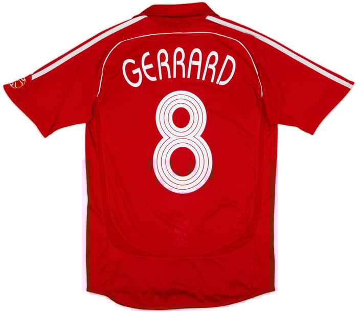2006-08 Liverpool Home Shirt Gerrard #8 - 6/10 - (S)