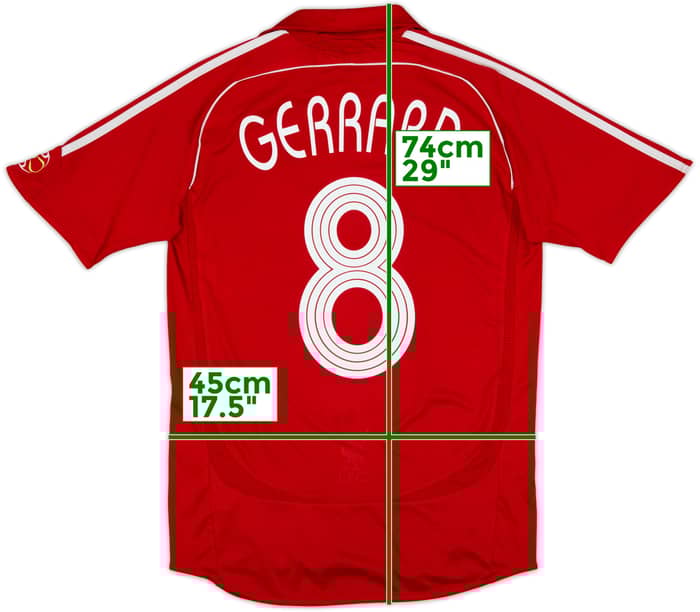 2006-08 Liverpool Home Shirt Gerrard #8 - 6/10 - (S)