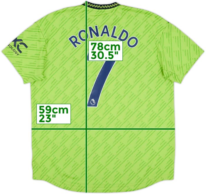 2022-23 Manchester United Authentic Third Shirt Ronaldo #7 - 8/10 - (XL)