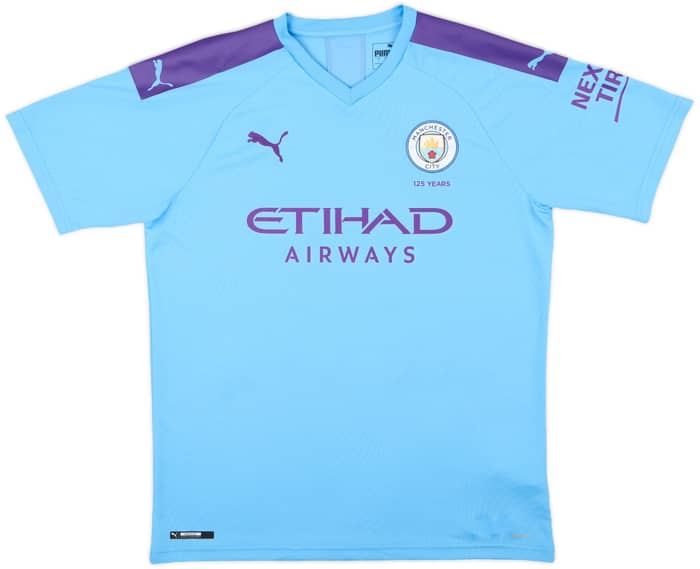 2019-20 Manchester City Home Shirt Kun Aguero #10 - 9/10 - (L)