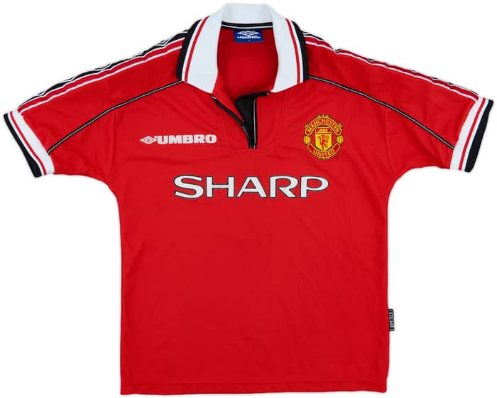 1998-00 Manchester United Home Shirt Gallagher #8 - 5/10 - (Y)