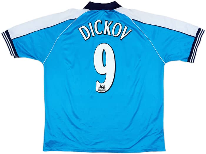 1999-01 Manchester City Home Shirt Dickov #9 - 8/10 - (XL)