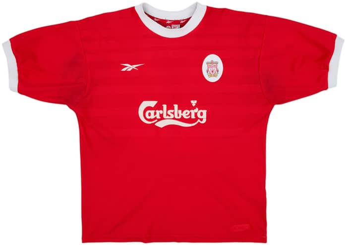1998-00 Liverpool Home Shirt Gerrard #28 - 6/10 - (L)