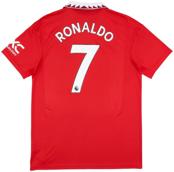 2022-23 Manchester United Home Shirt Ronaldo #7 - 8/10 - (L)