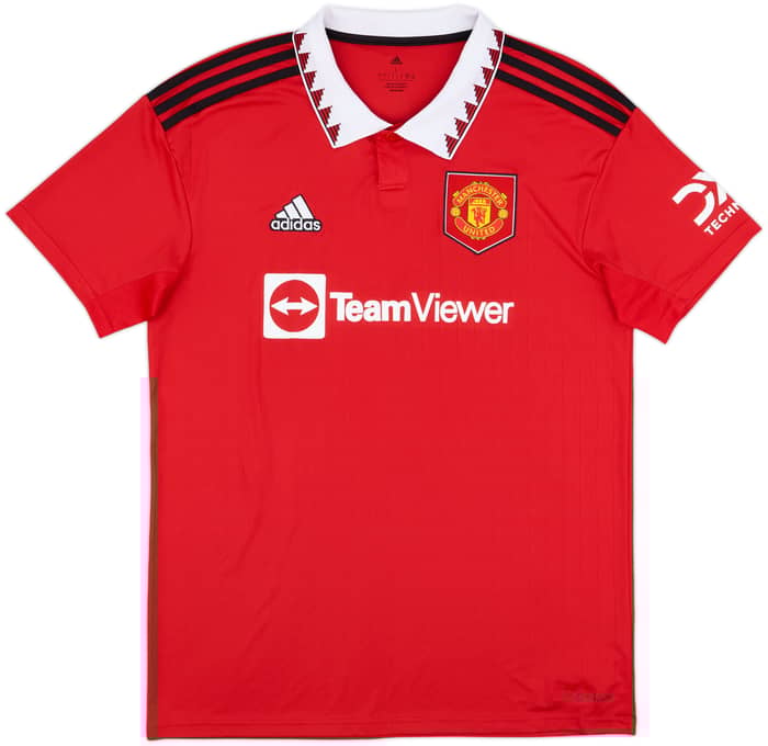 2022-23 Manchester United Home Shirt Ronaldo #7 - 8/10 - (L)