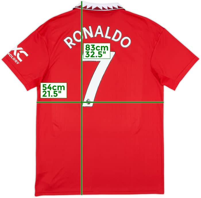 2022-23 Manchester United Home Shirt Ronaldo #7 - 8/10 - (L)