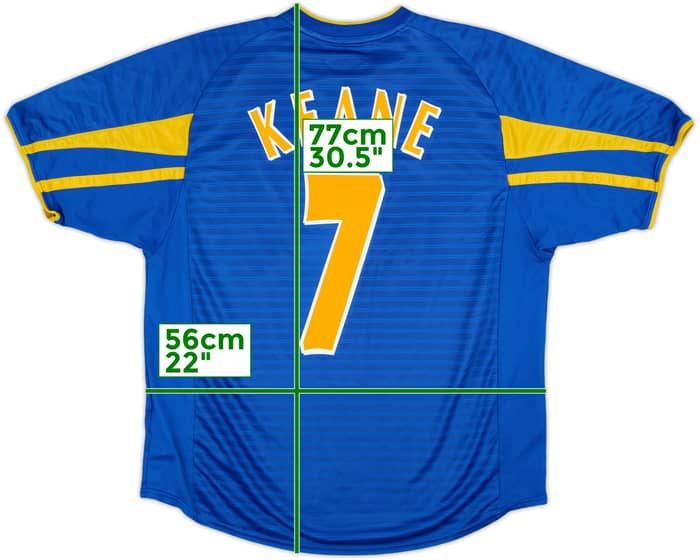 2001-03 Leeds United Away Shirt Keane #7 - 8/10 - (L)