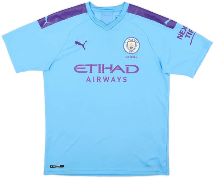 2019-20 Manchester City Home Shirt Kun Aguero #10 - 8/10 - (L)