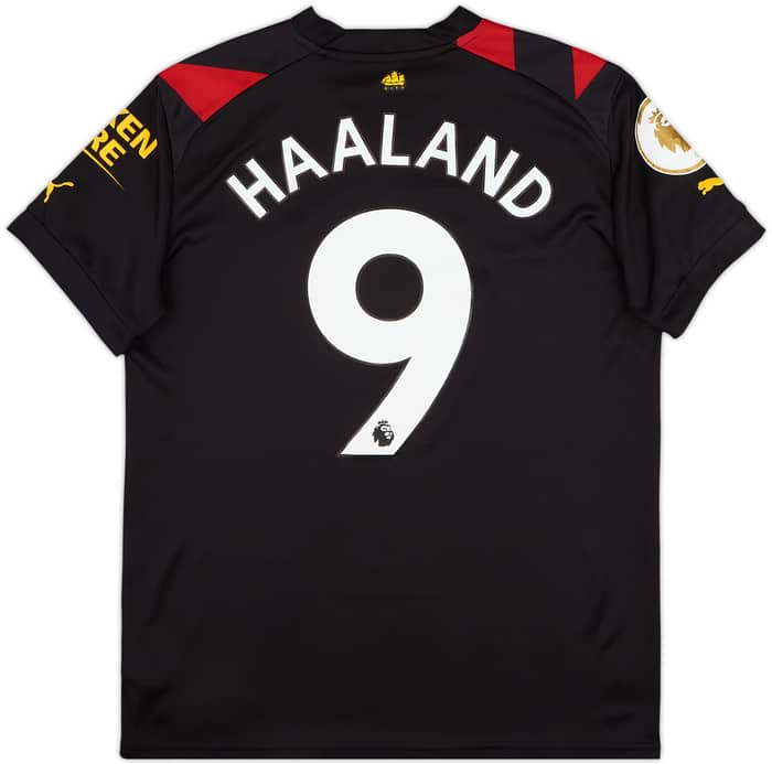 2022-23 Manchester City Away Shirt Haaland #9 - 6/10 - (XL.Boys)