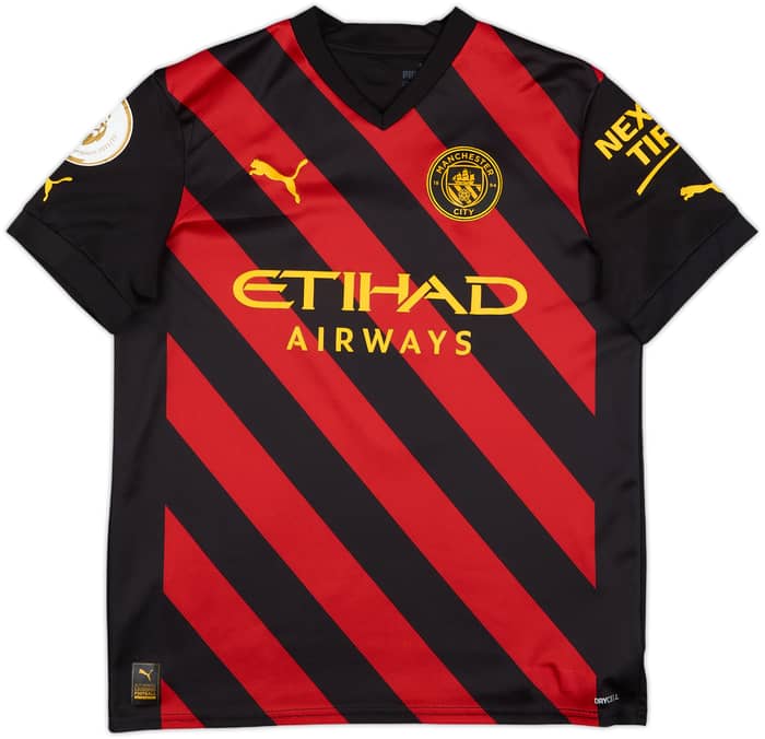2022-23 Manchester City Away Shirt Haaland #9 - 6/10 - (XL.Boys)