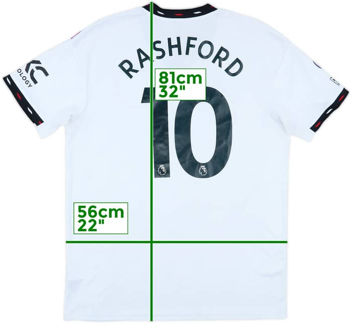 2022-23 Manchester United Away Shirt Rashford #10 - 8/10 - (L)