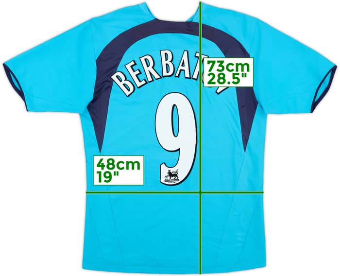 2006-07 Tottenham Away Shirt Berbatov #9 - 8/10 - (M)