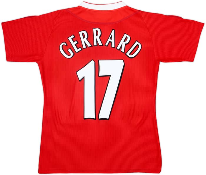 2002-04 Liverpool Home Shirt Gerrard #17 - 9/10 - (Women's L)