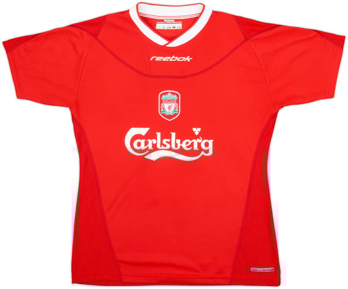 2002-04 Liverpool Home Shirt Gerrard #17 - 9/10 - (Women's L)