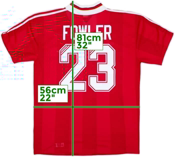 1995-96 Liverpool Home Shirt Fowler #23 - 6/10 - (XL)