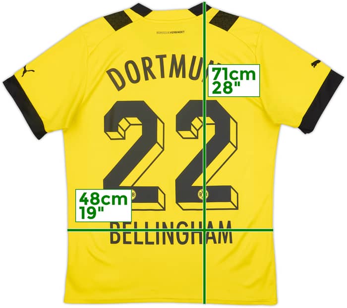 2022-23 Dortmund Home Shirt Bellingham #22 - 6/10 - (S)