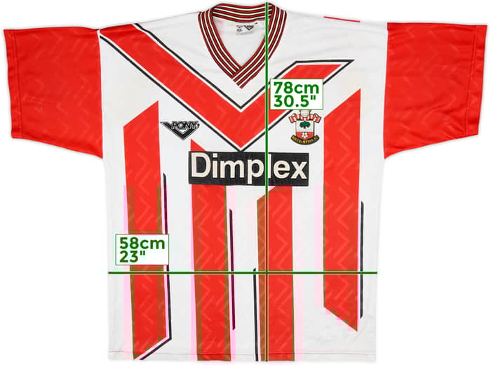 1993-95 Southampton Home Shirt - 7/10 - (XXL)