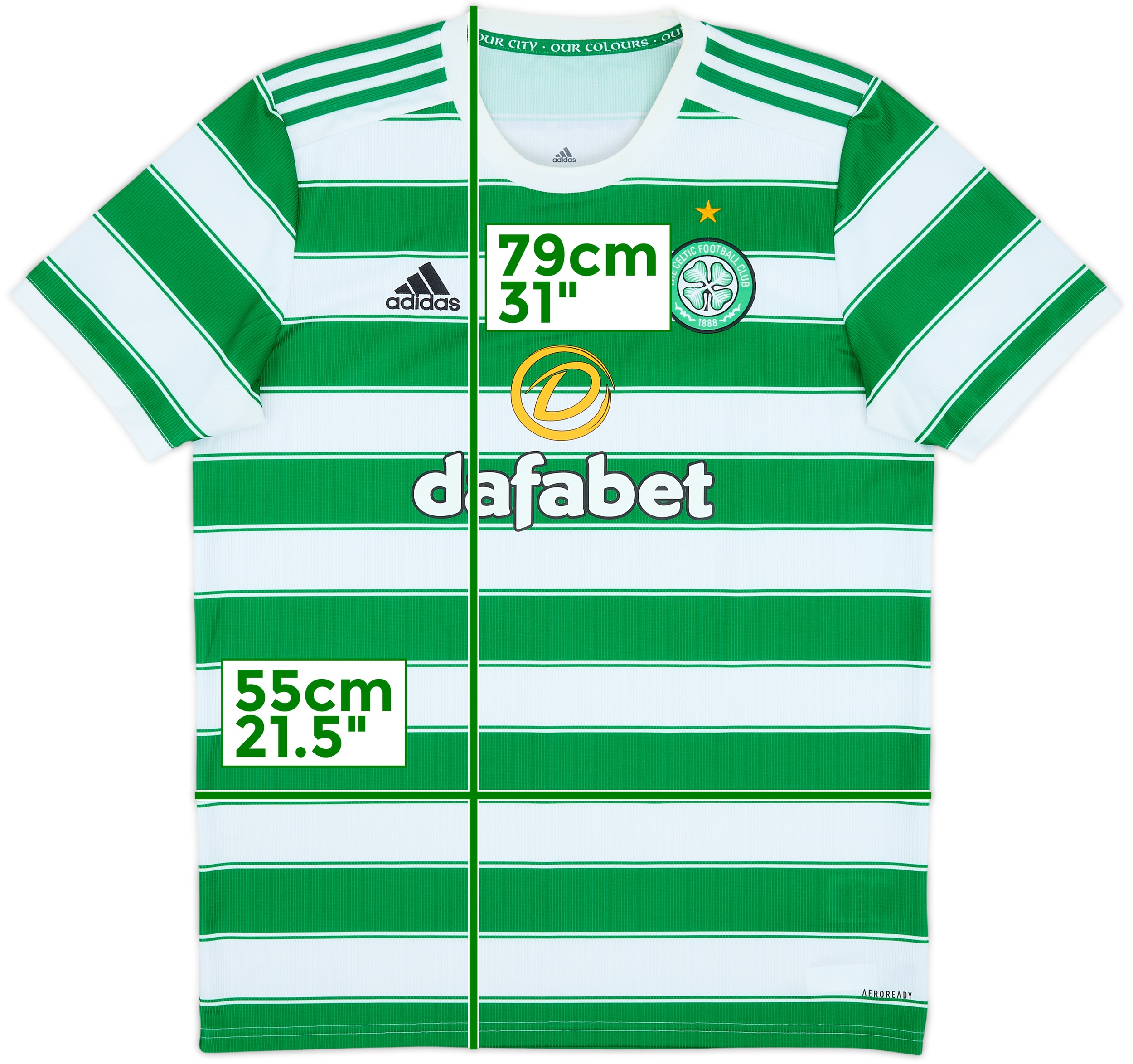 2021-22 Celtic Home Shirt - 8/10 - (L)