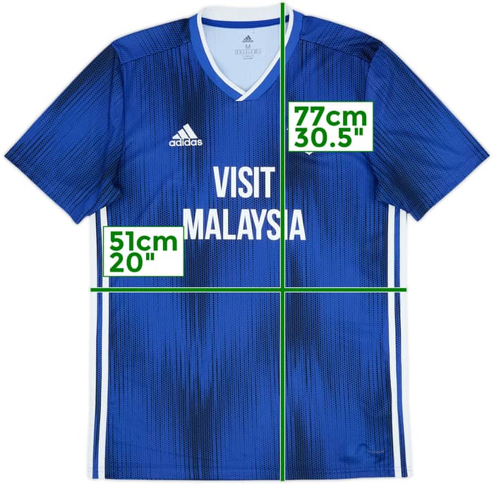 2019-20 Cardiff City Home Shirt - 8/10 - (M)