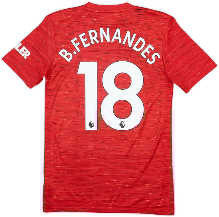 2020-21 Manchester United Home Shirt B.Fernandes #18 - 7/10 - (XS)