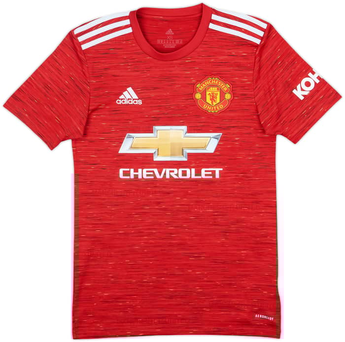 2020-21 Manchester United Home Shirt B.Fernandes #18 - 7/10 - (XS)