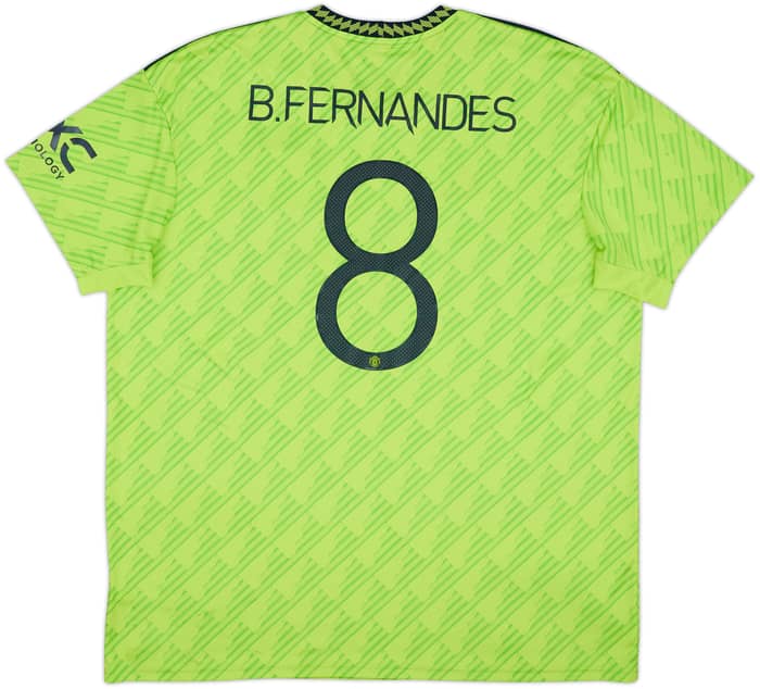 2022-23 Manchester United Third Shirt B.Fernandes #8 - 7/10 - (XXL)