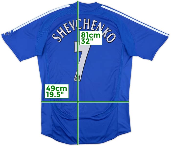 2006-08 Chelsea Home Shirt Shevchenko #7 - 6/10 - (M)